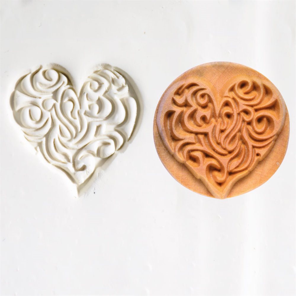 Prägestempel Herzornament