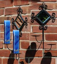 Wandleuchter mit Spiegel