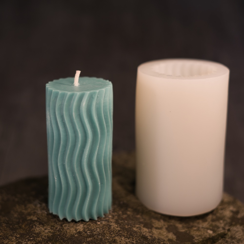 Silikonform vertikale Wellen