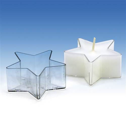 teelicht-stern Teelichtgießform Stern 25 Stück