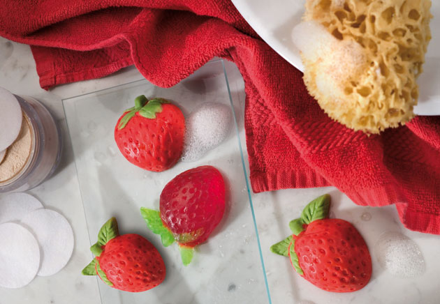 Reliefformen Erdbeeren