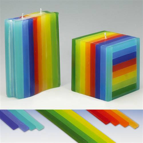 Wachsstangen Farbverlauf türkis-blau