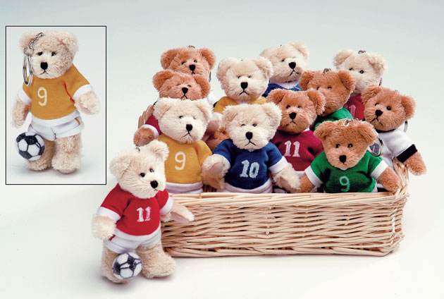 Mini Fußballer Teddybär beige