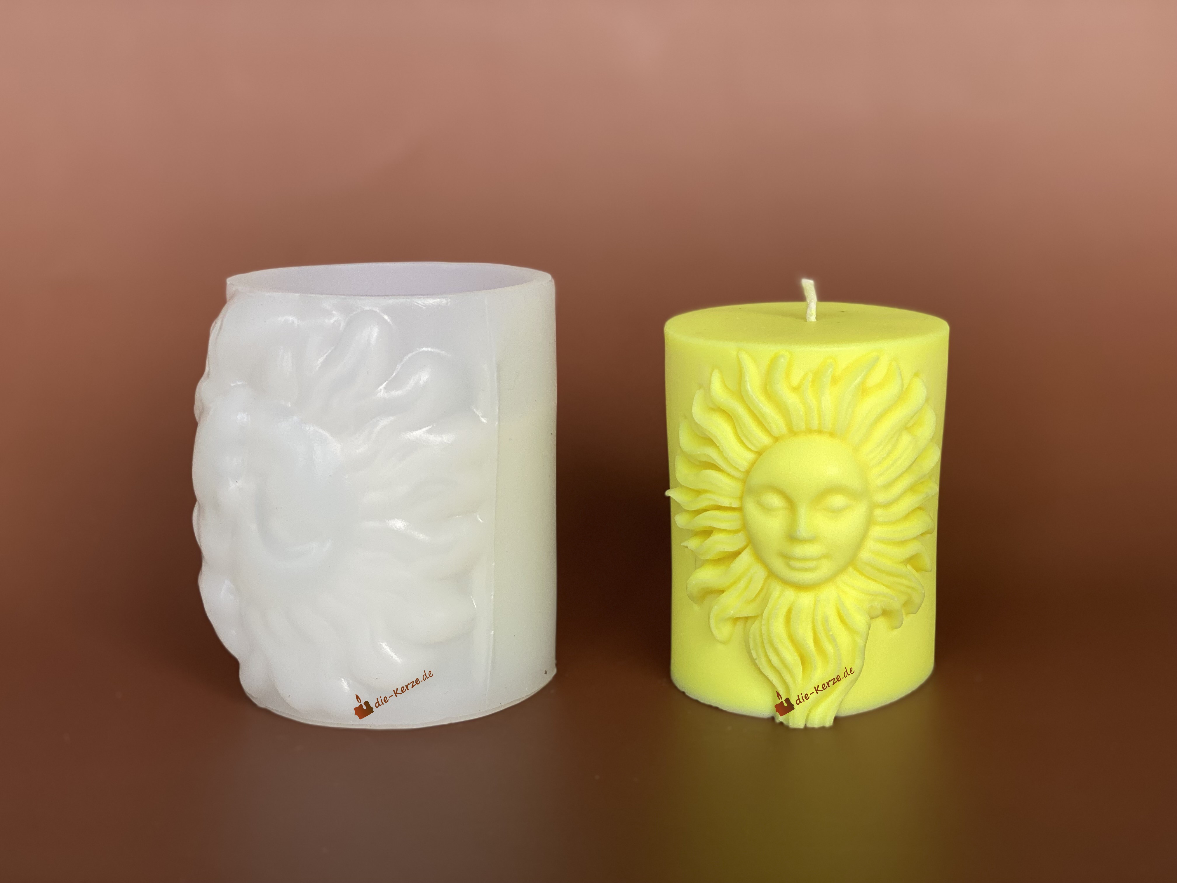 Silikonform warme Sonne um deine eigene Kerze zu gießen