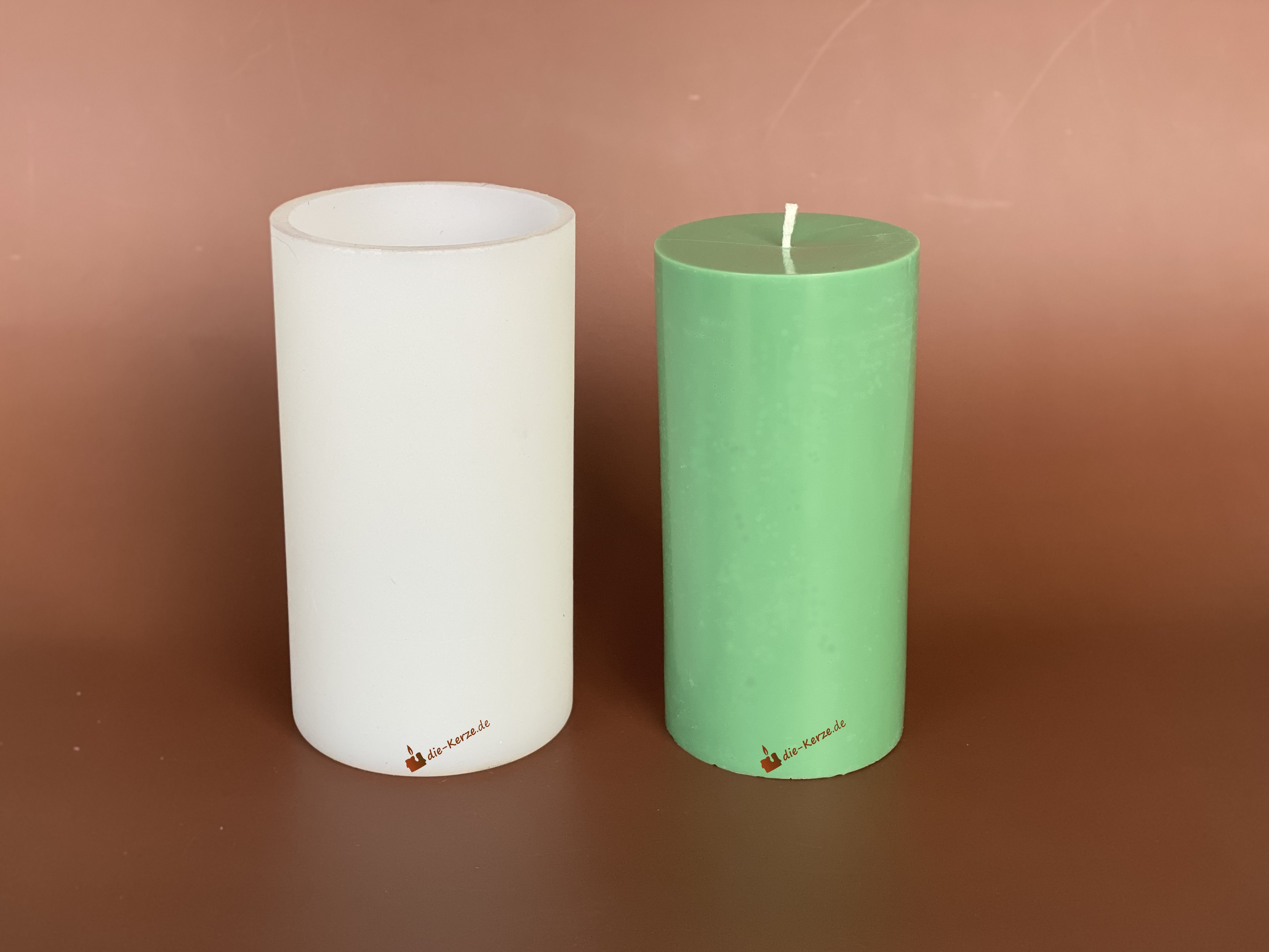 Silikonform sehr groe Stumpenkerze selber machen auch mit Bienenwachs