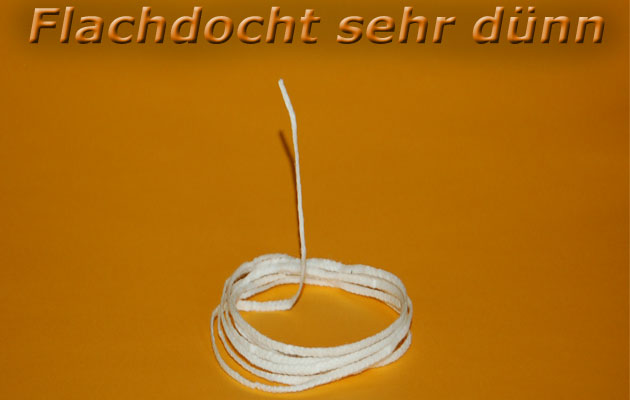 Flachdocht sehr dünn (3x6) 3m