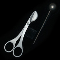 Kerzenschere Edelstahl mit Kerzenlöscher