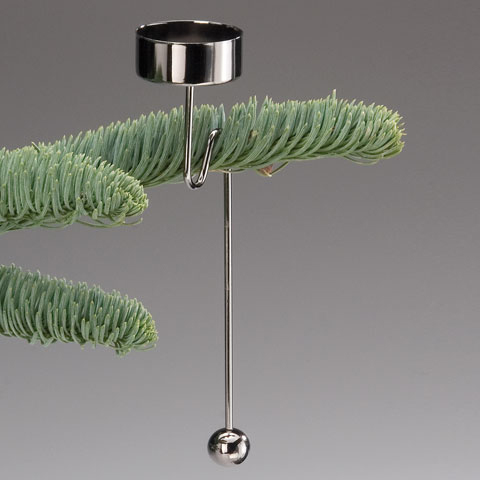 Christbaum Teelichthalter anthrazit