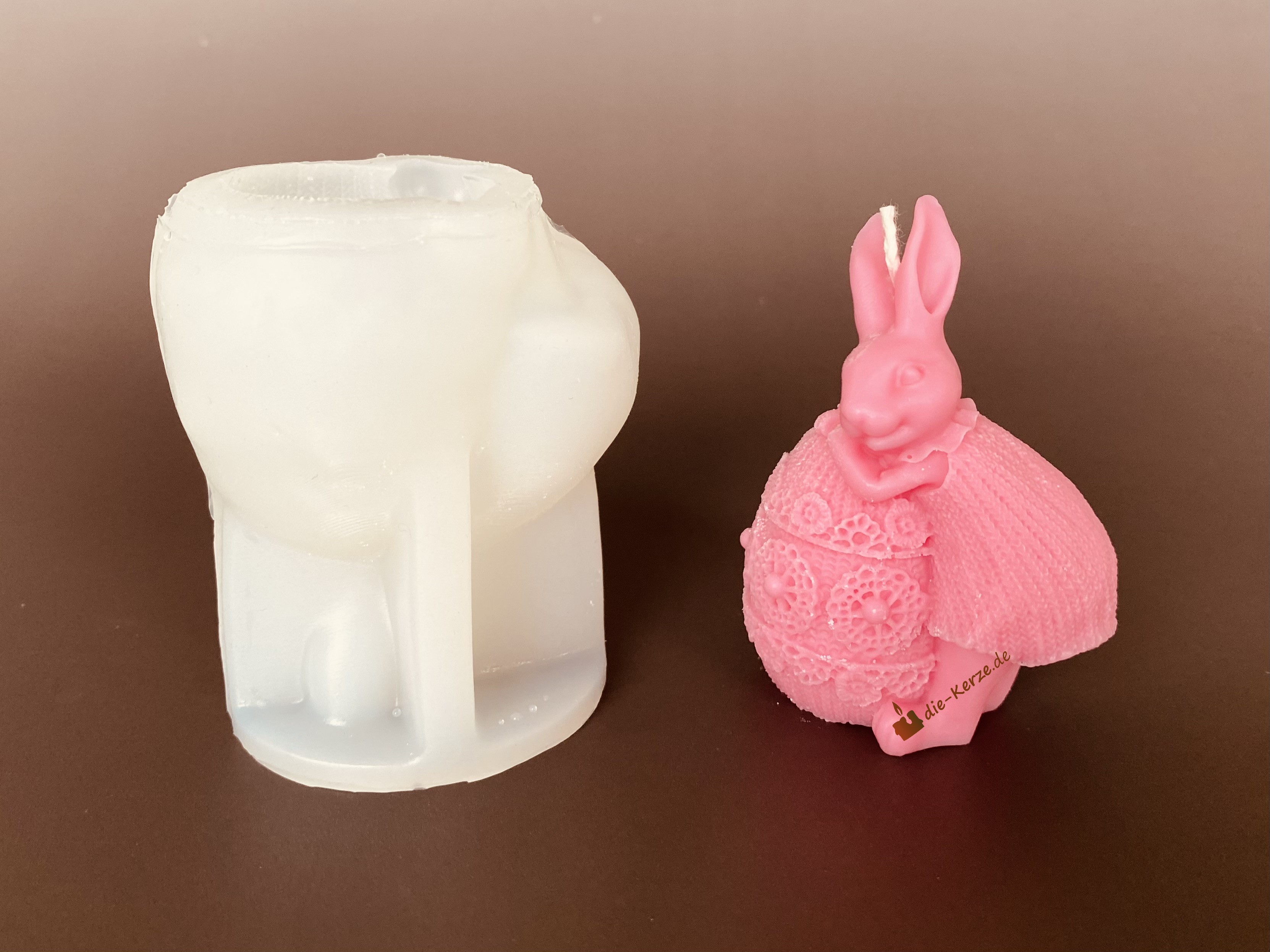 Silikonform kleine Schwester Osterhase