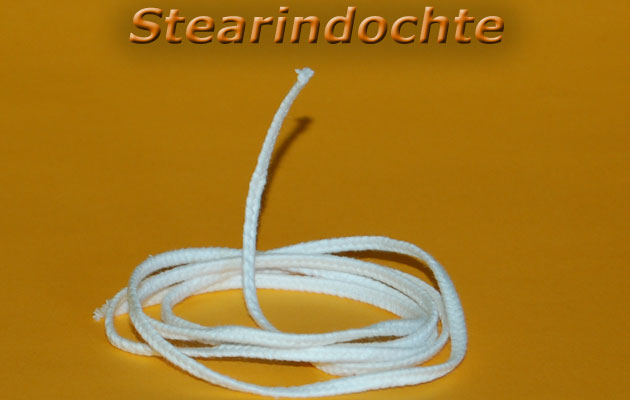 Stearindocht dünn 5m