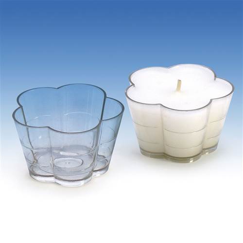 Teelichtgießform Rosette 25 Stück