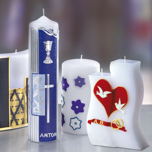 Verzierwachs Kerzen Foto  2