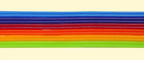 Zierwachsstreifen farbig