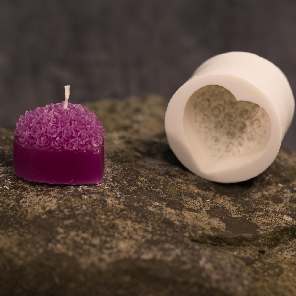 Silikonform Rosenherz